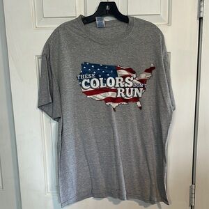 These colors don’t run tee size XL